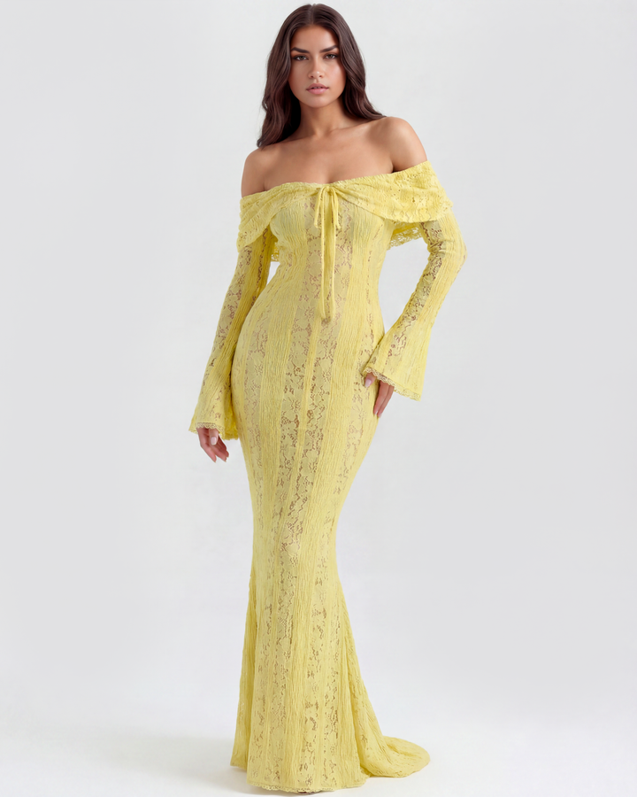 Vestido Alessandra - Solsticio Dorado