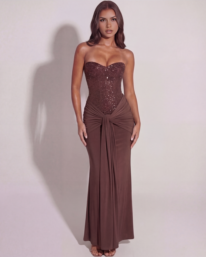 Vestido Daniela - Sofisticación Plum