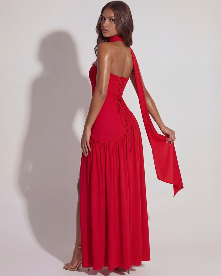 Vestido Gabriela - Pasión Escarlata