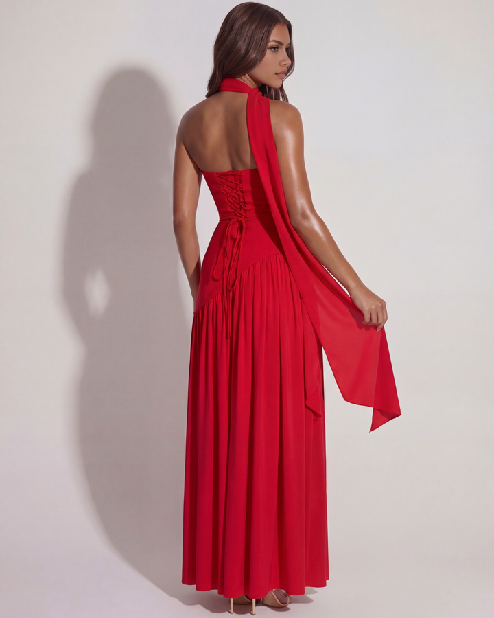 Vestido Gabriela - Pasión Escarlata