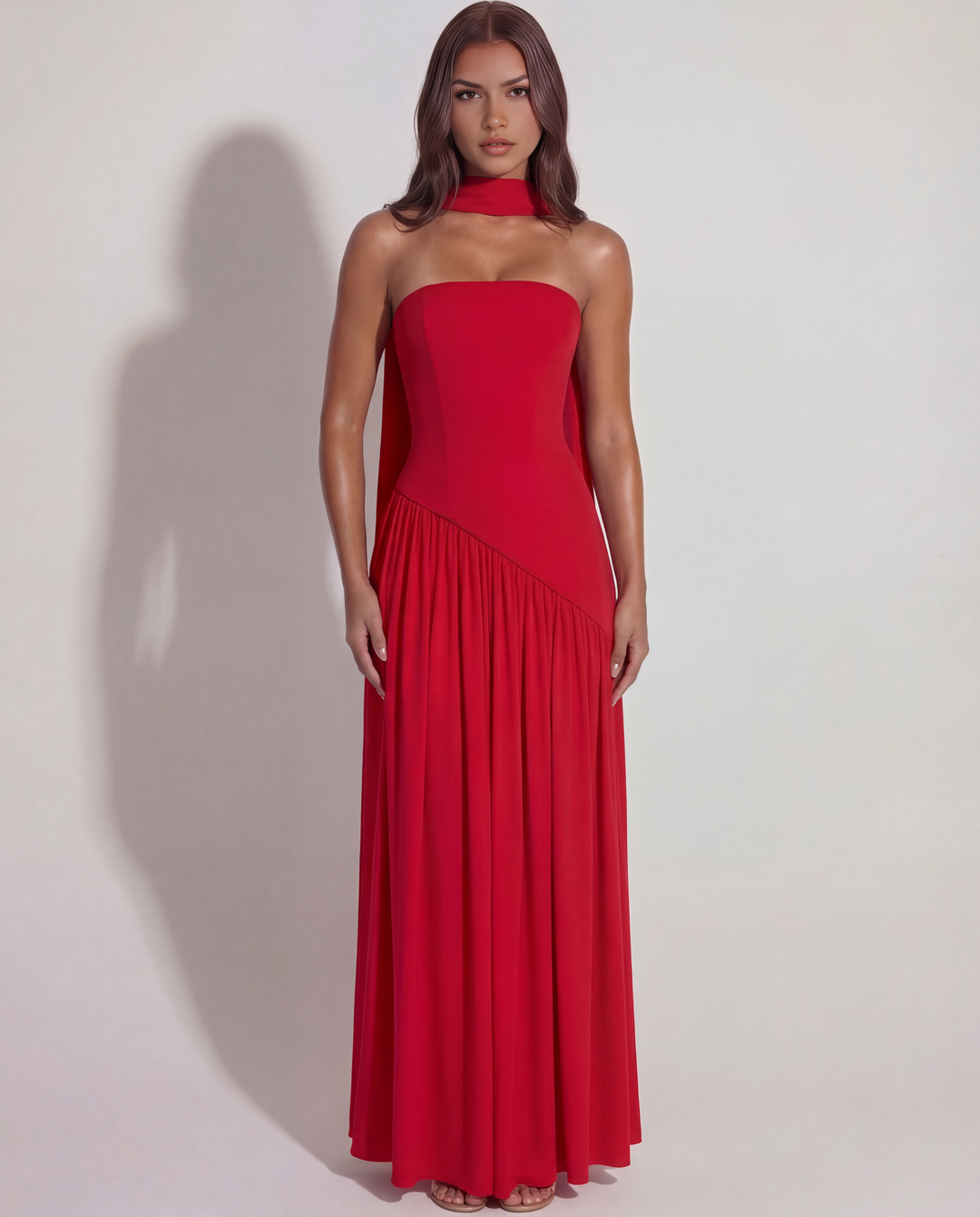 Vestido Gabriela - Pasión Escarlata