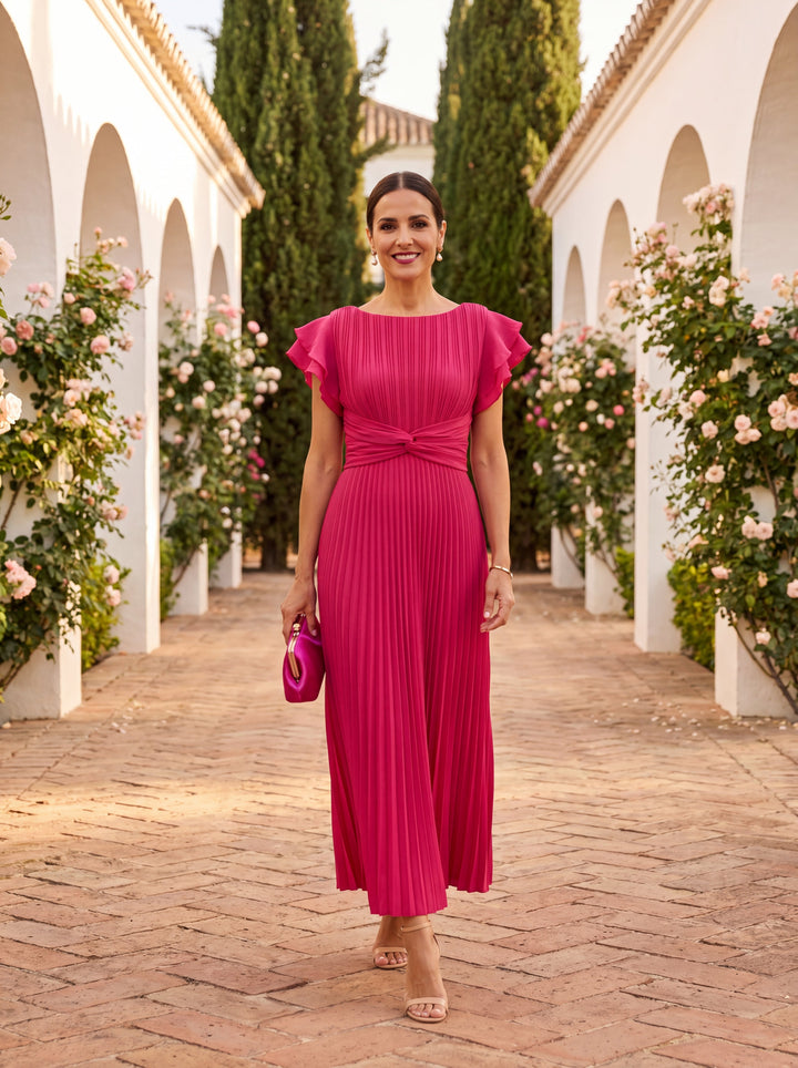 Vestido Silvia - Diseño Fluido de Corte Romántico