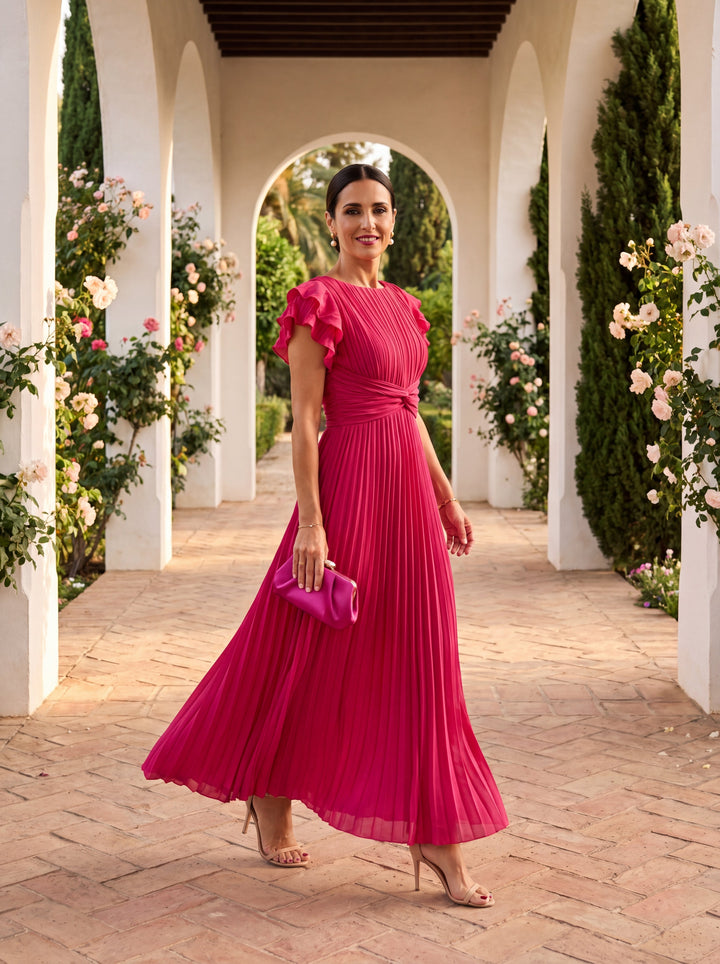 Vestido Silvia - Diseño Fluido de Corte Romántico