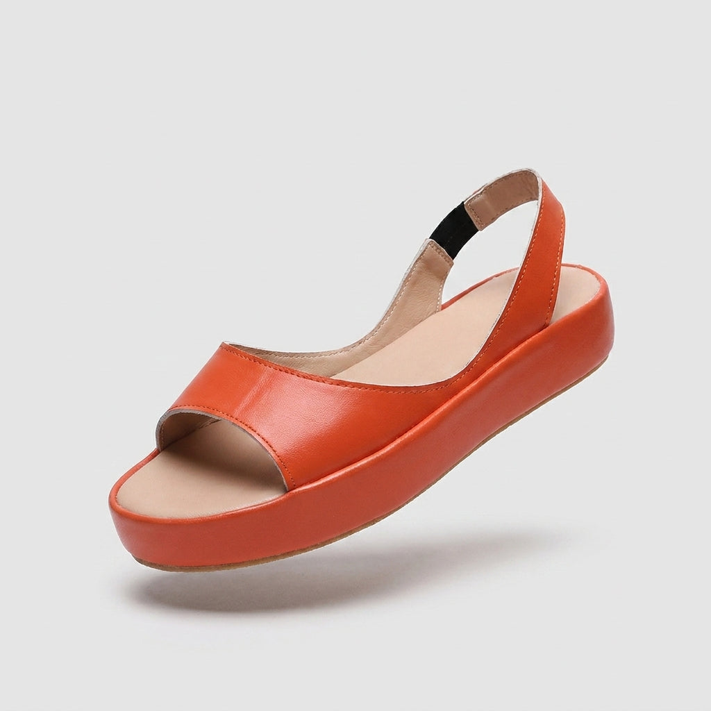Sandalias de Plataforma con Tiras Cruzadas y Ajuste de Velcro