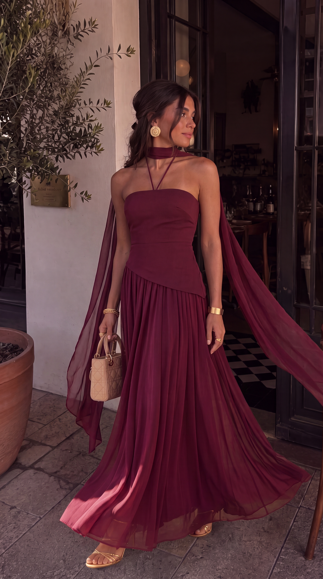 Vestido de Fiesta Asimétrico Palabra de Honor - Ariadna