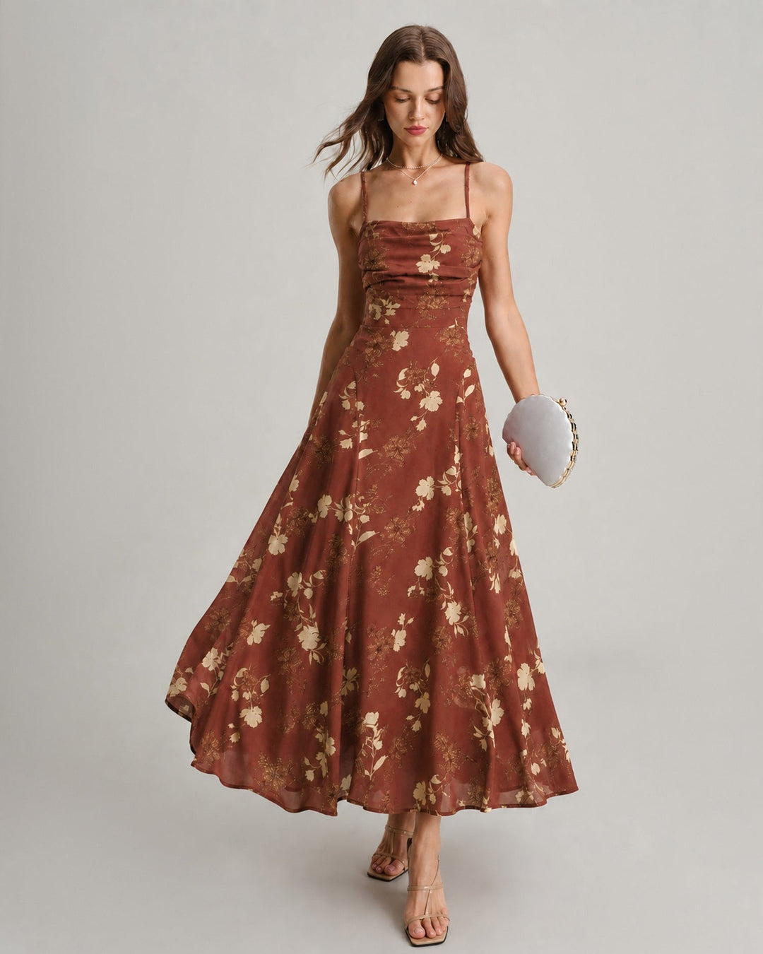 Vestido Maxi Floral con Espalda Descubierta